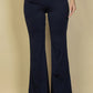 High Waisted Front Pocket Flare Pants