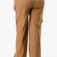 Solid Corduroy Cargo Pants