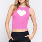 Sleeveless Heart Spring Sweater Top