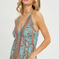 Halter Paisley Border Dress