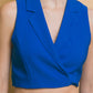 Vertigo Crop Blazer Vest