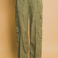 Full-length Tencel Pants With Cargo Pockets