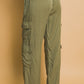 Full-length Tencel Pants With Cargo Pockets