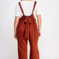 French Terry Wide Leg Jumpsuit Overalls