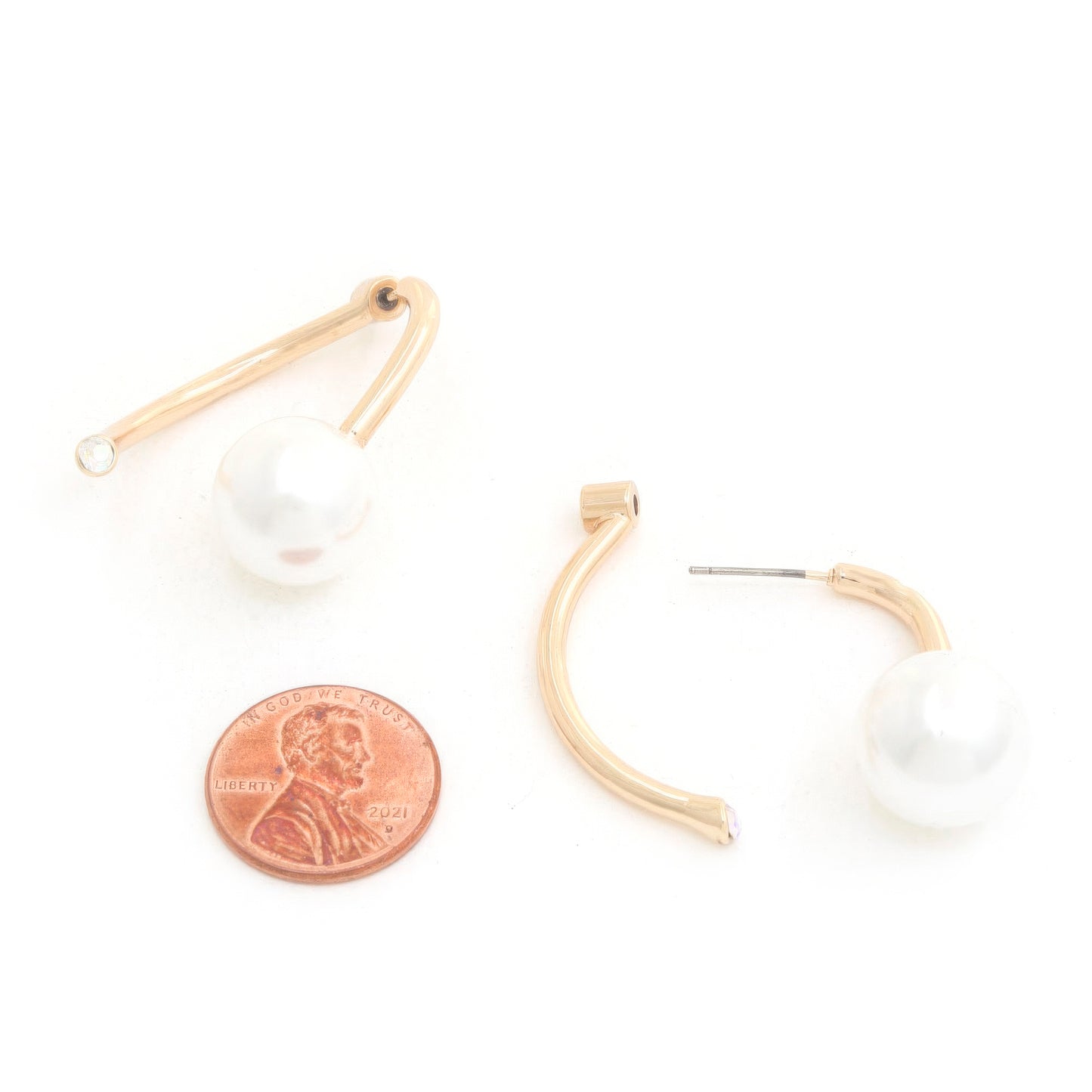 Pearl Bead Metal Earring